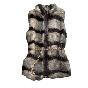 Faux Fur Vest women’s size Small
